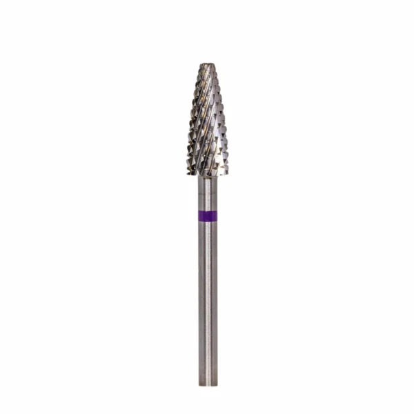Karbidinis antgalis kukurūzas 5 mm violetinis gelio ir gelinio lako šalinimui